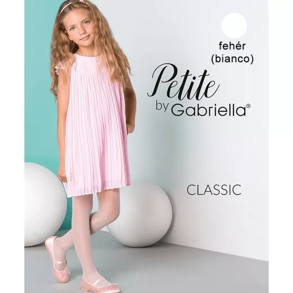 Gabriella Classic gyerek harisnya fehér 20den Gabriella Classic gyerek harisnya fehér 20den