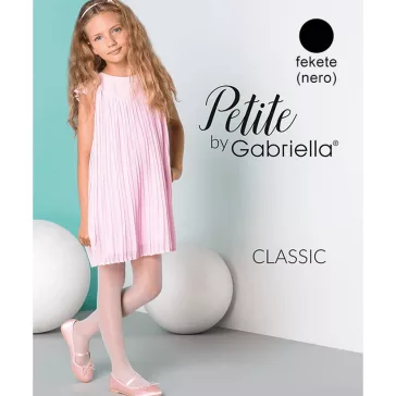 Gabriella Classic gyerek harisnya fekete 20den