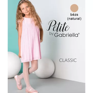Gabriella Classic gyerek harisnya natur barna 20den