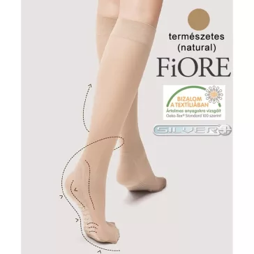   Fiore Massage gyógyhatású térdfix természetes barna 20 den