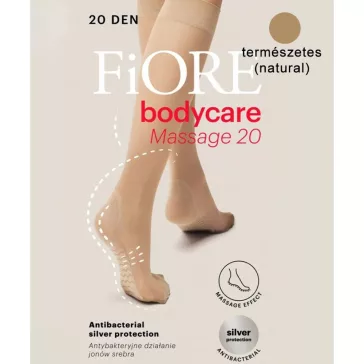   Fiore Massage gyógyhatású térdfix természetes barna 20 den
