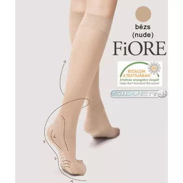 Fiore Massage gyógyhatású térdfix nude 20 den