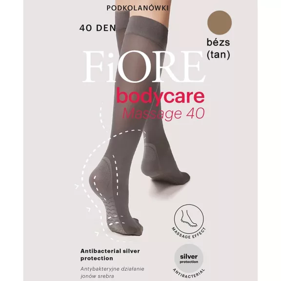 Fiore Massage gyógyhatású térdharisnya bézs 40 den Fiore Massage gyógyhatású térdharisnya bézs 40 den