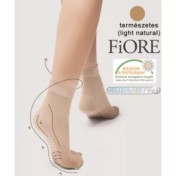   Fiore Massage gyógyhatású bokaharisnya világos bézs 20 den