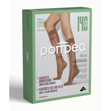 Kompressziós térdharisnya natur 140 den 18-20 mmHg Pompea