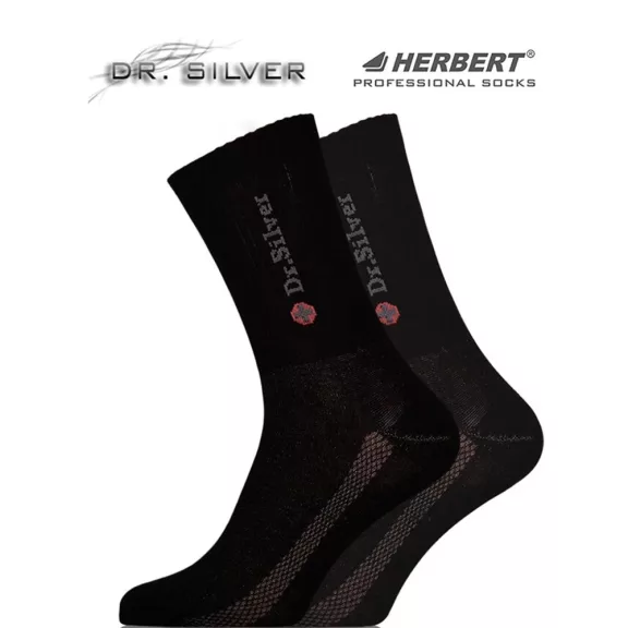 Herbert ezüstszálas zokni fekete Dr. Silver Active Herbert ezüstszálas zokni fekete Dr. Silver Active