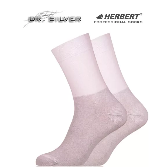 Herbert ezüstszálas zokni fehér Dr. Silver Luxury Herbert ezüstszálas zokni fehér Dr. Silver Luxury