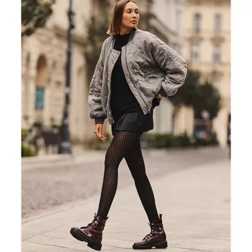 Gabriella mintás harisnyanadrág Cindy fekete 60 den