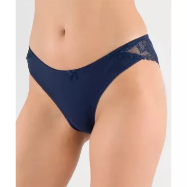 Lemila csipkés női bugyi sötétkék