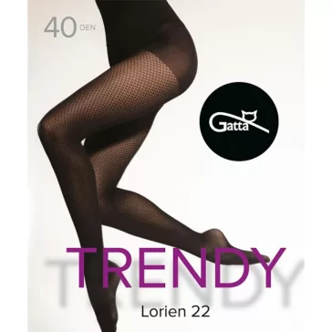 Gatta Lorien 22 mintás fekete harisnya 40den 