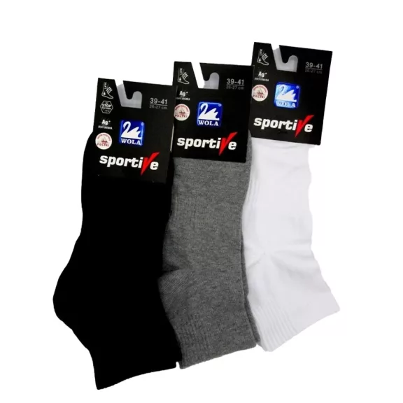 Ezüstszálas fehér sportzokni Wola Ezüstszálas fehér sportzokni Wola