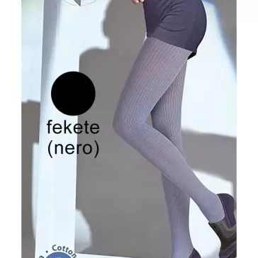 Knittex Agata fekete vastag harisnya 