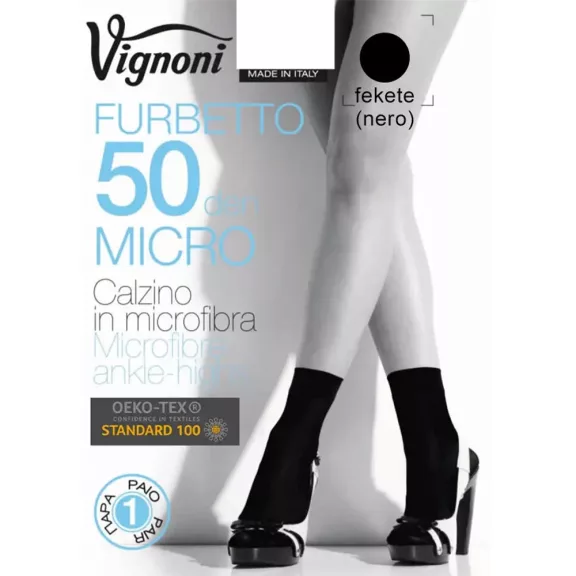Vignoni 50 denes fekete bokafix Vignoni 50 denes fekete bokafix