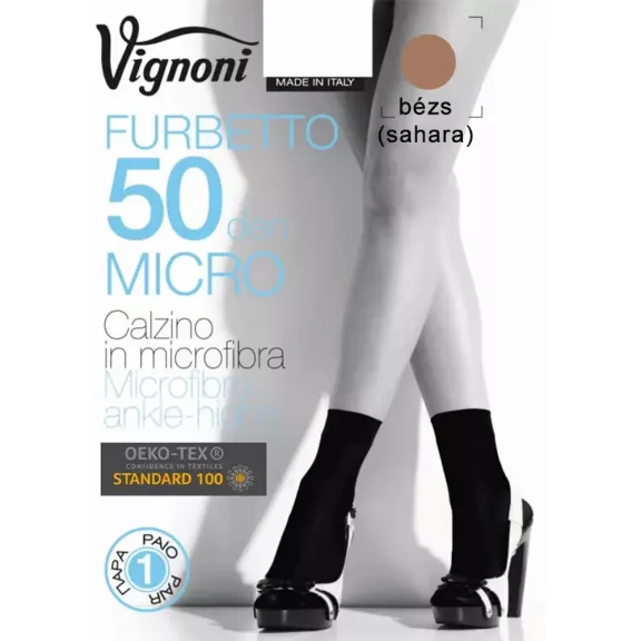 Vignoni 50 denes testszínű bokafix Vignoni 50 denes testszínű bokafix