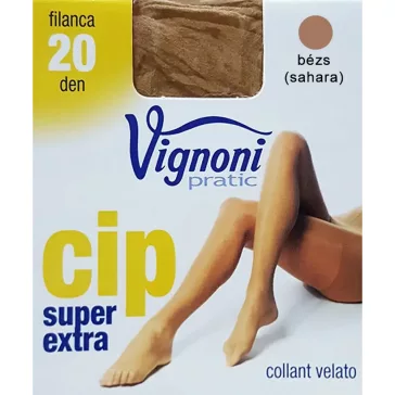 Super extra nagyméretű testszínű krepp harisnya Vignoni 