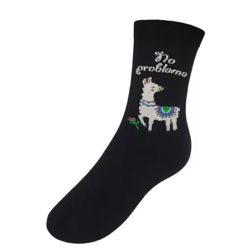 Láma mintás zokni 