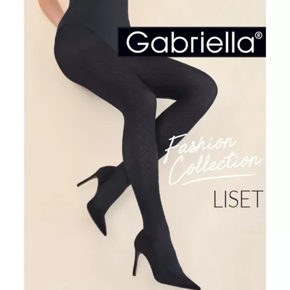 Gabriella fekete mintás harisnya Liset 80 den Gabriella fekete mintás harisnya Liset 80 den