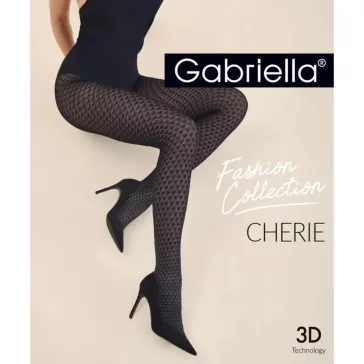 Gabriella szivecske mintás harisnya Cherie 80 den