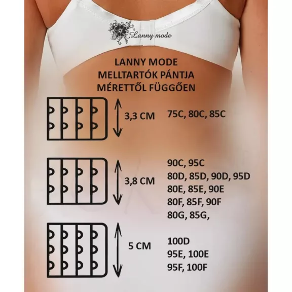 E kosaras Lanny mode vékony szivacsos melltartó puder